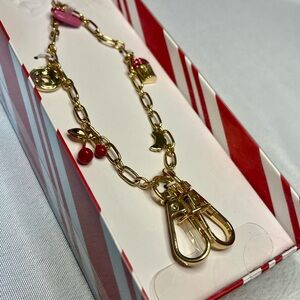 Gold Charm Phone Wristlet with 'Sweet Treat' Accents